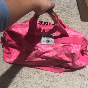 Victoria’s Secret pink duffel bag